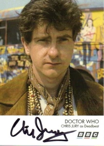 Doctor Who Autograph: CHRIS JURY Genuine Signed Retro Style Cast Card - Picture 1 of 1