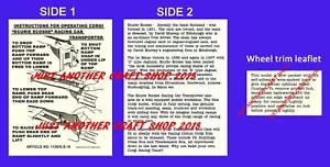 Corgi Toys 1126 & GS 16 Ecurie Ecosse Git Set Operating Instruction Leaflet - Picture 1 of 1