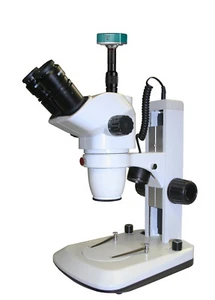 Trinocular Zoom Stereo Microscope High Definition Digital Camera - Picture 1 of 2