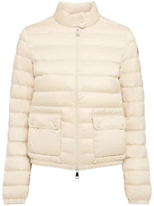 MONCLER Lans $1350 Women's Light Beige Short Down Jacket New - Picture 1 of 4