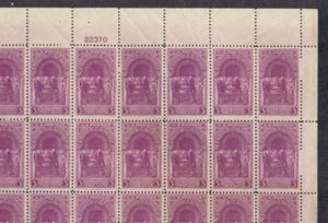 EE. UU. #854 3¢ Inaugural de Washington, hoja completa de 50, og, NH, VF - Imagen 1 de 1
