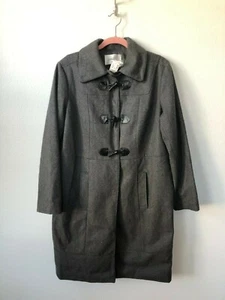 Avenue dunkelgrauer langer Peacoat Knebelhakenverschlüsse 14/16 - Bild 1 von 8