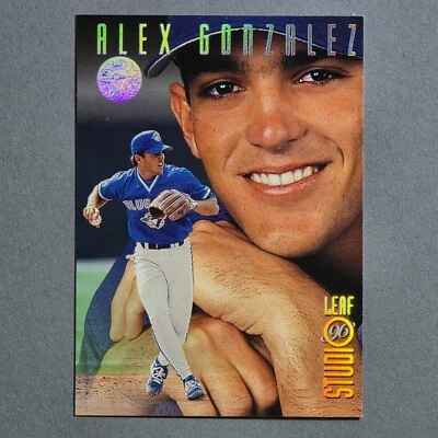 1996 Leaf Studio #2 Алекс Гонсалес СЕРЕБРЯНЫЙ ПРЕСС ДОКАЗАТЕЛЬСТВО SSP #/100 Редкий, Blue Jays - Изображение 1 из 2