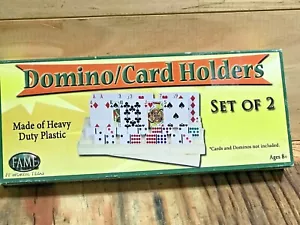 2 Domino Racks and Card Holders Texas Holdem, Rummy Poker New in box - Picture 1 of 9