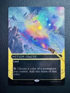 MTG Edge Of Eternities Meteor Crater Borderless (Galaxy Foil) - Picture 1 of 2
