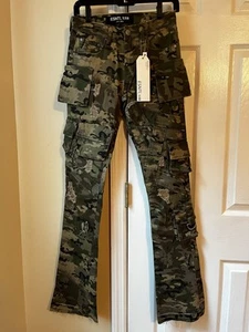 ESNTL LABS camo Cargo Pants Women’s Size 28 - Picture 1 of 5