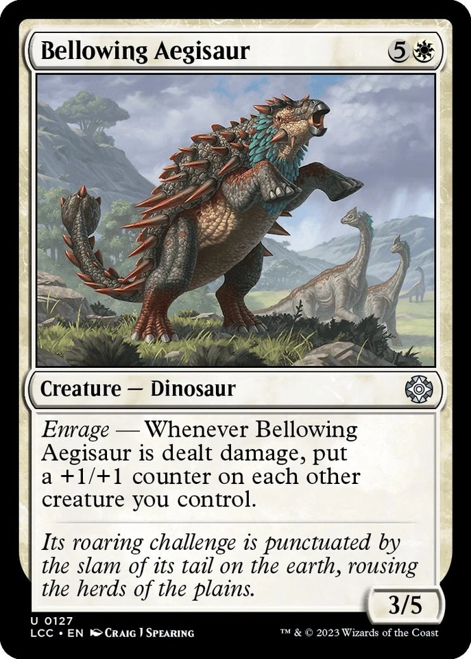 Magic The Gathering - Bellowing Aegisaur - 127 - Commander: The Lost Caverns of Ixalan - Casi nuevo Foto 1 de 1