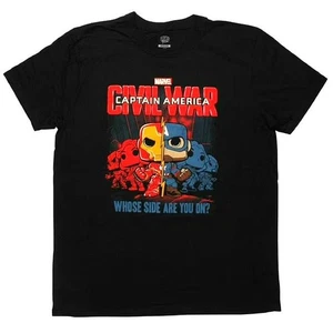 Funko Pop Tees Captain America Civil War M Medium Marvel Collector Corps Excl - Picture 1 of 2