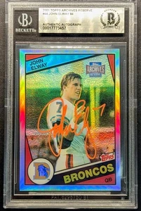 JOHN ELWAY Auto 2001 Topps Archives Reserve 1984 Rookie Refractor SP - Picture 1 of 6