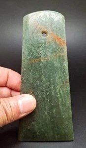 Vecchia giada cinese, collezione nobile, cultura Hongshan, giada, rara ascia, ciondolo Z - Foto 1 di 4