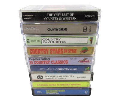 Country Music Cassette Tape Bundle Set of 8 Compilations Various Artists Tested - Image 1 of 4