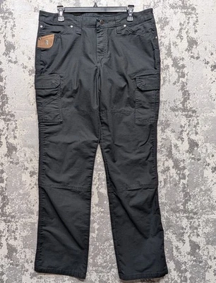 Wrangler Riggs Workwear Women's Black Cargo Pants Ripstop 35"W 32"L - Image 1 of 4