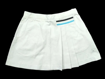 Vintage Le Coq Sportif Womens XS 2/4 Tennis skirt White Embroidered Logo Zip - Image 1 of 4