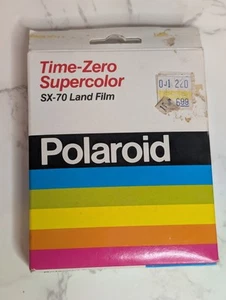 Polaroid Time Zero Supercolor SX-70 Land Film 10 Pictures Sealed EXPIRED 1981 - Picture 1 of 4