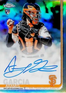 2019 TOPPS CHROME REFRACTOR /499 #RA-AGA Aramis Garcia ROOKIE AUTO SF GIANTS - Picture 1 of 1