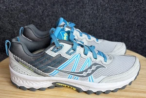 Saucony Womens Excursion TR14 Grey/Blue Size 9.5 Running Shoes S 10584-4 - Picture 1 of 12
