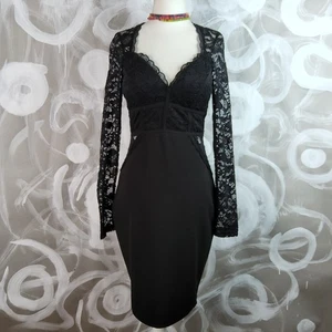 ENTRY Wmns M Gothic Schwarz Spitze Gitter Bustier Kleid Body Con GlamCore SexyCore - Bild 1 von 9