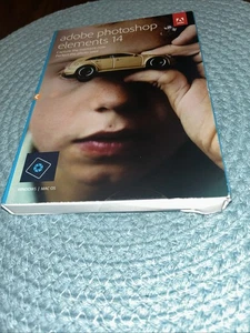 Adobe Photoshop Elements 14 (DVD, 2-Disc) Win / Mac Software w/ Key New Sealed - Picture 1 of 4