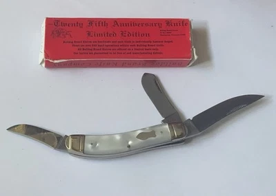 Cuchillo Bulldog 25 Aniversario Edición Limitada 3 Hojas Mango Perla Foto 1 de 4