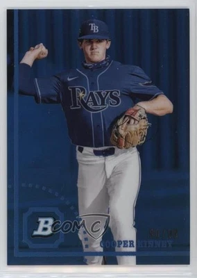 2022 Bowman Heritage Chrome Prospects Blue Refractor /99 Cooper Kinney #BHPC-80 - Image 1 of 2