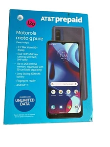 Motorola Moto G Pure - 32 GB - Blue (AT&T) - Zdjęcie 1 z 1