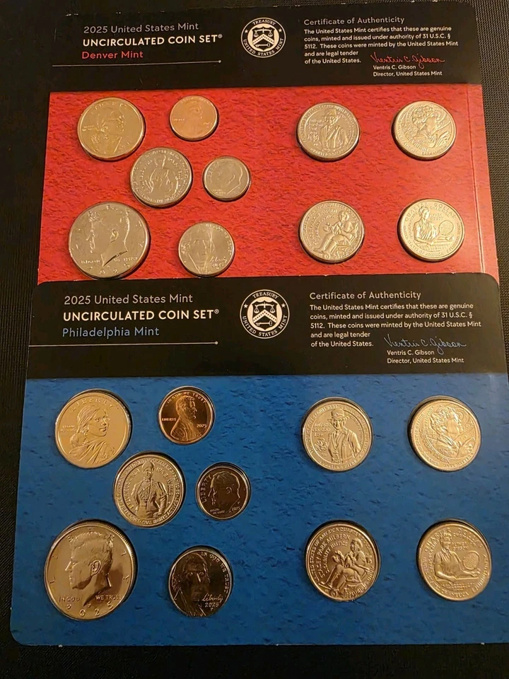 2025 US Uncirculated Mint set Philadelphia Denver  20 coins  Last Penny (Ready)% - Image 1 of 4