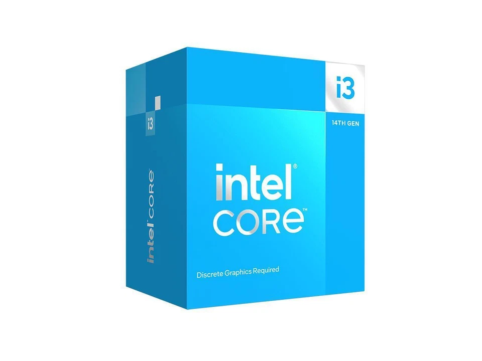 Intel Core i3-14100F - Core i3 14th Gen Raptor Lake 4-Core (4P+0E) LGA 1700 58W - Image 1 of 1