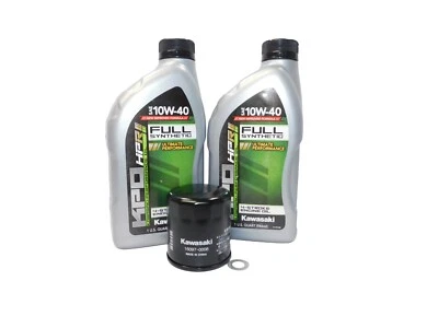 2006-2022 Kawasaki Ninja 650 650R EX650 OEM Full Synthetic Oil Change Kit KAW112 - Image 1 of 2
