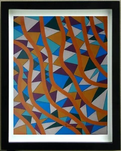 Acrílico Sobre Lienzo Composición Abstracta Firmado TEMPE (XX) - Bild 1 von 6