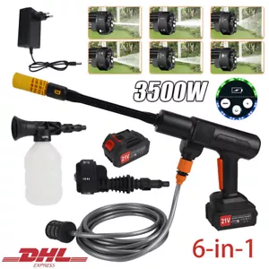 6 IN 1 Elektro Hochdruckreiniger 3500W 200bar Flächenreiniger Dampfstrahler Akku - Bild 1 von 24