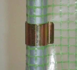 Gewächshaus - Klammern Metall , Rohrklammern für Gewächshausfolie - Bild 1 von 3