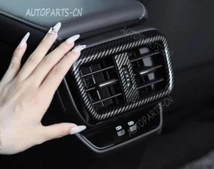 Cubierta de ventilación de aire acondicionado trasero de carbono ABS 1 pieza para Lexus RZ 450e 2023 - Imagen 1 de 10