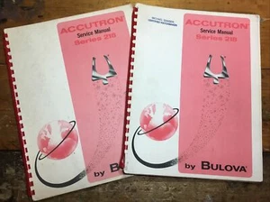 1969 BULOVA Accutron Series 218 Service Manual 1/order - Picture 1 of 2