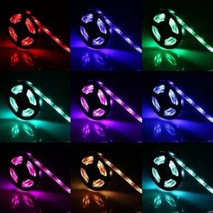 2M USB LED Strip Lights RGB Colour 5050 Changing Tape Cabinet Kitchen Lighting - Picture 1 of 8