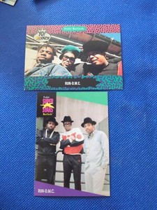 (2 Cards) 1991 Pro Set MusiCards Yo! MTV Raps Run-DMC #68 & #134