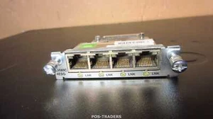 Interface WAN haute vitesse améliorée Cisco EHWIC 4ESG V01 Ethernet - À PARTIR DE 2901 V06 - Photo 1/3