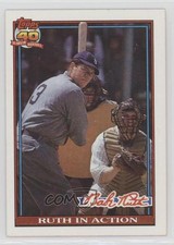 1991 Topps Babe Ruth NBC TV Movie Babe Ruth Stephen Lang Ruth in Action #10 HOF