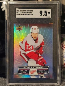 2021-22 Tim Horton's Draft Redemption #DP-LR Lucas Raymond 1:12000 SGC 9.5 Pop 2 - Picture 1 of 2
