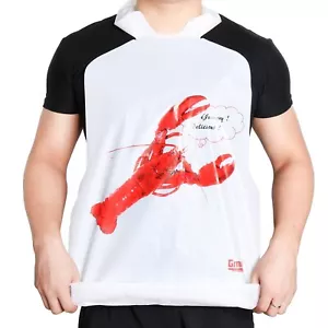 Gmark 25 Pack Disposable Plastic Lobster Bibs Crawfish Bibs Crab Feasts Bibs ... - Picture 1 of 6