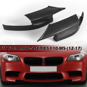 Parachoques delantero divisor de esquina alerón labio fibra de carbono ABS para BMW F10 M5 2011-17 - Imagen 1 de 9