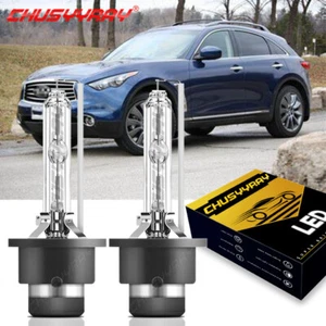 6000K HID Headlight Bulbs For Infiniti FX35 2003-2012 Low-High Beam Fit Qty 2 - Picture 1 of 12