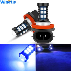 2X H8 H9 H11 30SMD LED Bulbs Fog Driving Lights DRL Lamp 10000K Blue High Power - Picture 1 of 8