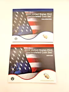 2013 UNITED STATES MINT UNCIRCULATED COIN SET- Philadelphia & Denver. In box. - Picture 1 of 12