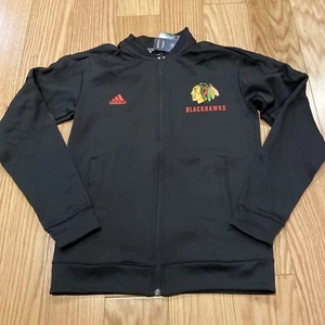 Adidas NHL Authentic Collection Chicago Blackhawks FZ Jacket Sz S CV6101 - Picture 1 of 9