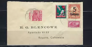 L.A.C. COVER CALI TO BOGOTA COLOMBIA 1945 - Picture 1 of 2