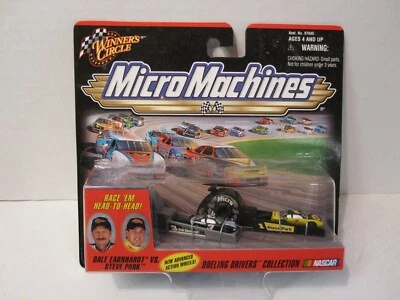 Winners Circle 1999 Micro Machines Dueling Drivers Dale Earnhardt vs Steve Park  - Image 1 of 4