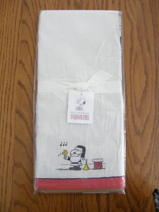 Set 2: Peanuts Comic Book Holiday / Christmas Cotton Tea / Kitchen Towels - New - Picture 1 of 7