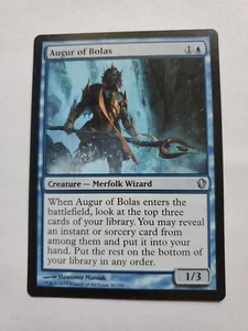 MTG Magic The Gathering Card Augur of Bolas Creature Merfolk Wizard Blue - Picture 1 of 2