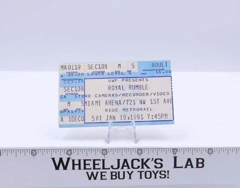 WWF The Royal Rumble Ticket 1991 World Wrestling Federation Cover