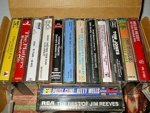 14 Cassettes Box-Tommy James & The Shondels,The Platters,Elvis Presley,Tom Jones - Picture 1 of 11